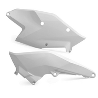 Polisport White Side Covers for 2016-2018 KTM 450 SX-F