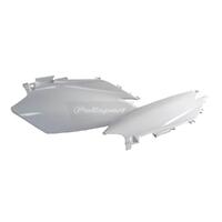 Polisport White Side Covers for 2011-2013 Honda CRF250R