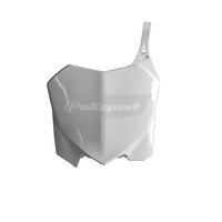 Polisport White Front Number Plate for 2010-2013 Honda CRF250R