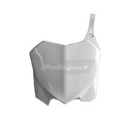 Polisport White Front Number Plate for 2009-2012 Honda CRF450R