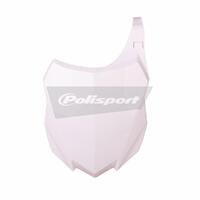 Polisport White Front Number Plate for 2013-2016 Kawasaki KX250F