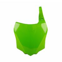 Polisport Green Front Number Plate for 2014-2022 Kawasaki KX85 Big Wheel