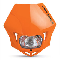 Polisport MMX Universal Offroad Enduro Headlight - KTM Orange