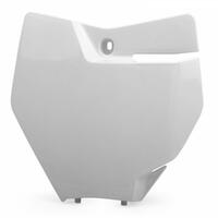 Polisport White Front Number Plate for 2017-2018 KTM 125 XC-W