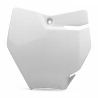 Polisport White Front Number Plate for 2016-2017 KTM 65 SX