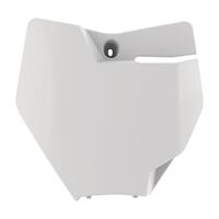 Polisport White Front Number Plate for 2018-2022 KTM 85 SX Big Wheel