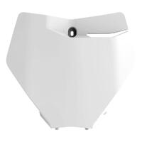 Polisport White Front Number Plate for 2019-2022 KTM 125 SX