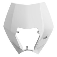 Polisport White Headlight Surround for 2008-2010 KTM 125 EXC