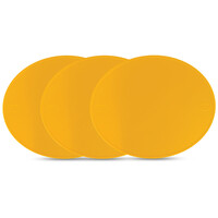 Polisport Preston Petty MX Number Plate - Set of 3 - Dark Yellow