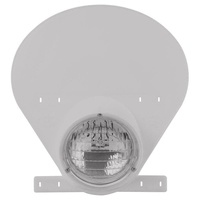 Polisport Preston Petty LED Motorbike Headlight Number Plate - White