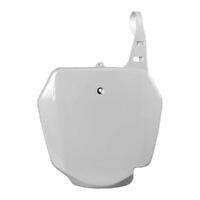 Polisport White Front Number Plate for 2002-2021 Suzuki RM85L Big Wheel