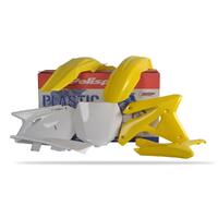 Polisport Plastics Kit for 2007 Suzuki RMZ450 OEM Yellow White Offroad Dirt
