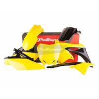 Polisport Plastics Kit for 2010-2018 Suzuki RMZ250 OEM Yellow Offroad Dirt MX