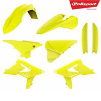 Polisport Fluoro Yellow MX Plastic Kit for 2013-2014 Beta RR450 4T inc Fork Guards