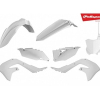 Polisport Offroad MX White Plastics Kit for 2019-2020 Kawasaki KX450F
