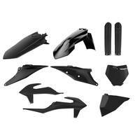 Polisport Black MX Plastic Kit for 2022 KTM 150 SX