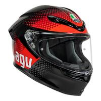 AGV K6S Fision Motorbike Helmet - Black / Red