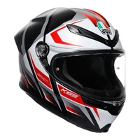 AGV K6S - Karve Full Face Motorbike Helmet - Black / Red / White