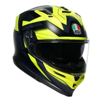 AGV K7 Glimpse Full Face Motorbike Helmet Black / Fluro Yellow