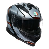 AGV K7 - Jaeger Full Face Motorbike Helmet - Black/Silver