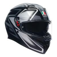 AGV K3 Matte Black/Grey Compound Full Face Motorbike Helmet