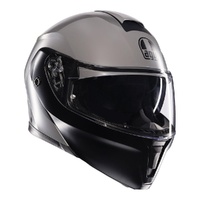 AGV Streetmodular Resia Motorbike Helmet - Black / Grey / Yellow