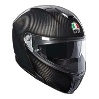 AGV Sportmodular Glossy Carbon Fibre Full Face Motorbike Helmet