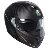 AGV Sportmodular Italy Tricolore Matte Carbon Fibre Full Face Motorbike Helmet
