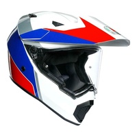 AGV AX9 Atlante Blue / White / Red Ultrapanoramic Visor MX Offroad Motorbike Helmet