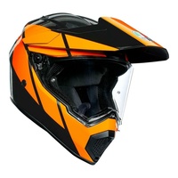 AGV AX9 Trail Gunmetal / Orange Ultrapanoramic Visor Offroad Motorbike Helmet