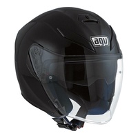 AGV K5 Jet Matte Black Open Face Motorbike Helmet