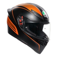 AGV K1 Warmup Black / orange motorcycle road Race Full Face helmet