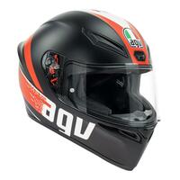 AGV K1 Grip Matte Black / Red Full Face Sports Motorbike Helmet
