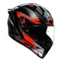 AGV K1S Fastlap Face Motorbike Helmet - Black/Grey