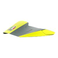 AGV AX9 Helmet Peak - Pacific Road Matte Grey / Fluro Yellow / Black