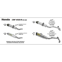 Arrow Titanium Full-System Competition Carbon Exhaust for 2009-2012 Honda CRF450