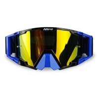 Nitro NV-100 Dark Horizon Black/Blue MX Motocross Motorbike Goggles - CE Approved