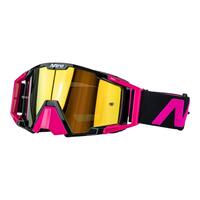 Nitro NV-100 Dark Horizon Black/Pink MX Motocross Motorbike Goggles - CE Approved