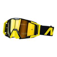 Nitro NV-100 Dark Horizon Black/Yellow MX Motocross Motorbike Goggles - CE Approved