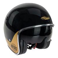 Nitro X582 Tribute Black/Gold Motorbike Helmet