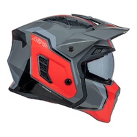 Nitro NZ302 Fighter Helmet - Grey / Orange