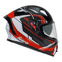 Nitro N501 Fuse Full Face Motorbike Helmet - Red / White / Black