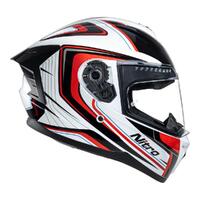 Nitro N700 Full Face Motorbike Helmet - Red / White