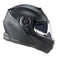 Nitro F160 Modular Motorbike Helmet - Satin Black
