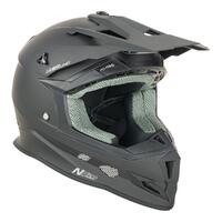 Nitro MX700 Youth Satin Black Motorbike Helmet