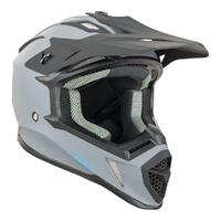 Nitro MX760 Satin Gunmetal/BlueMotorbike Helmet