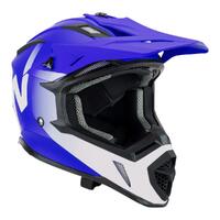 Nitro MX760 Satin Blue/White Motorbike Helmet