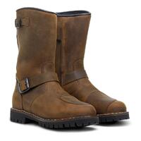 TCX Fuel Waterproof Vintage All Weather Motorbike Boots, Brown