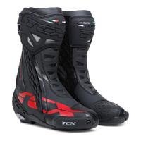 TCX RT-Race High Performance Street / Track Motorbike Boots - Black / Red