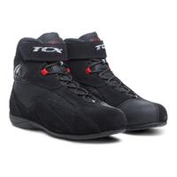 TCX Pulse Mens Leather Motorcycle Short Commuting Boots - Black